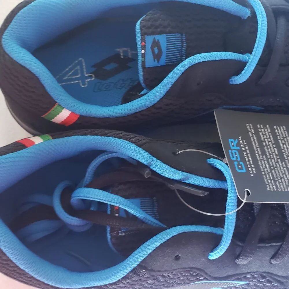 New Lotto Black Blue Moon Sneakers. Men 11 - Picture 13 of 14